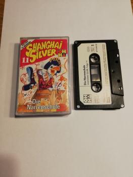 Shanghai Silver Folge 11 Die Narrenschule 4-fach Silber geschraubt Schwarz mit Weißen Aufkleber 4.60611 CD OHHA(Innencover bemalt)